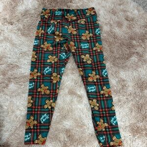 Plaid Gingerbread Ladies Leggings
